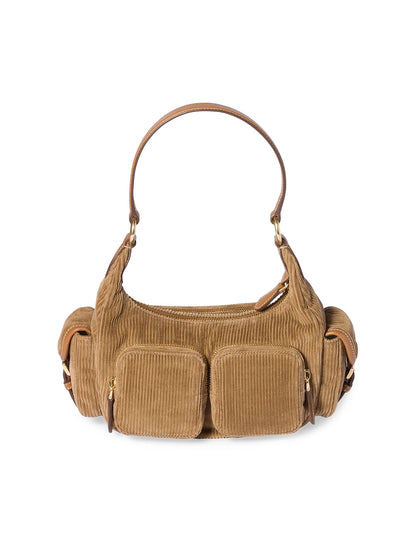 Miu Miu Corduroy Pocket Shoulder Bag