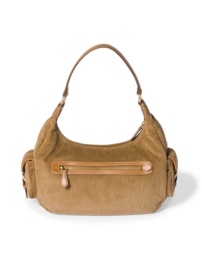 Miu Miu Corduroy Pocket Shoulder Bag