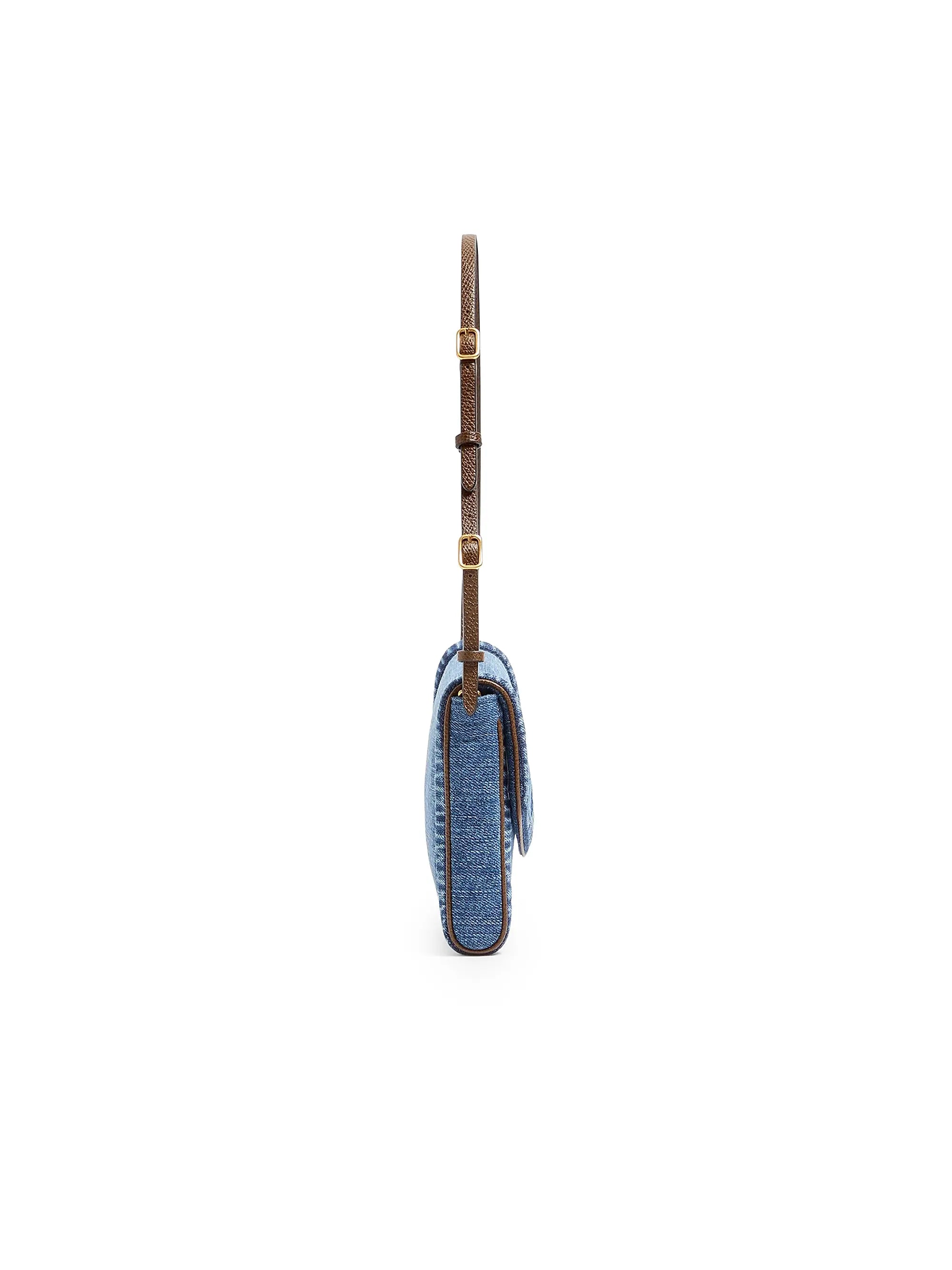 Valentino Garavani DeVain Small Denim Shoulder Bag