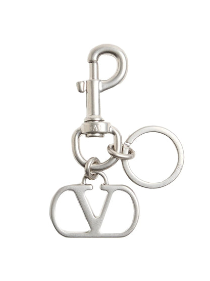 Valentino Garavani VLogo Signature Metal Bag Charm with Key Ring
