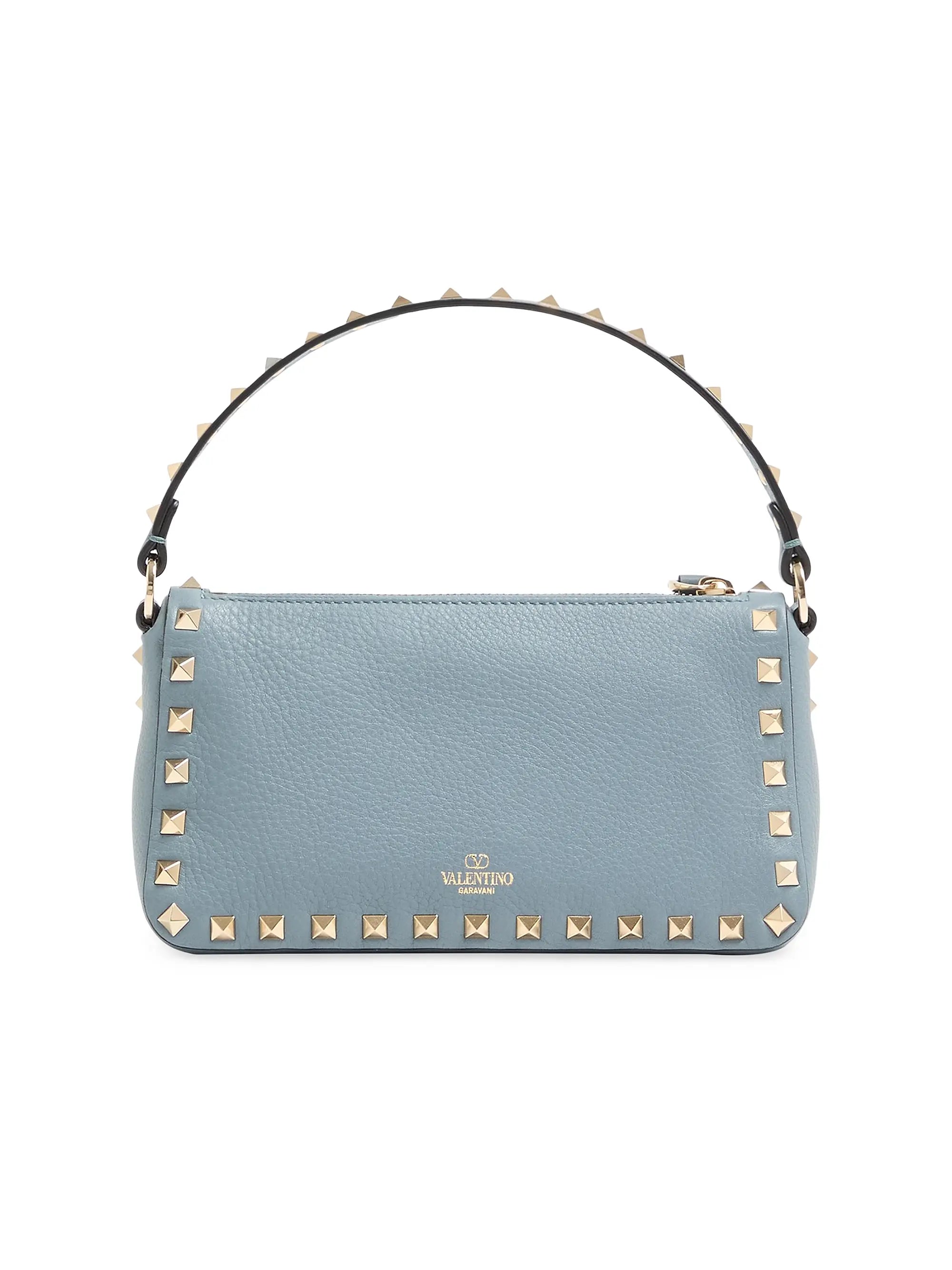 Valentino Garavani Small Rockstud Grainy Calfskin Crossbody Bag
