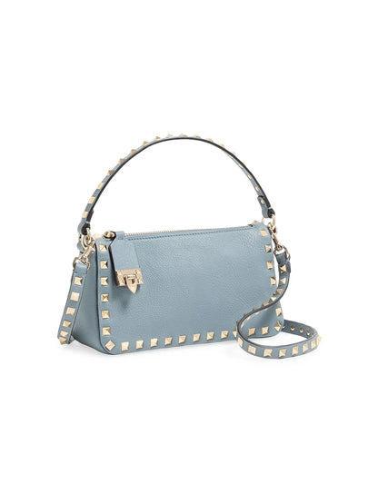 Valentino Garavani Small Rockstud Grainy Calfskin Crossbody Bag