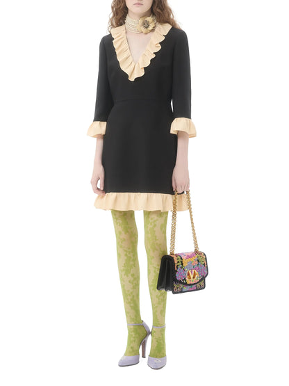Valentino Garavani Vain Embroidered Shoulder Bag