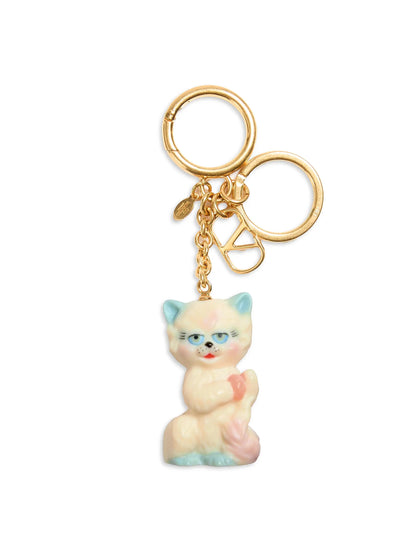 Valentino Garavani Le Chat De La Maison Nylon Bag Charm with Key Ring