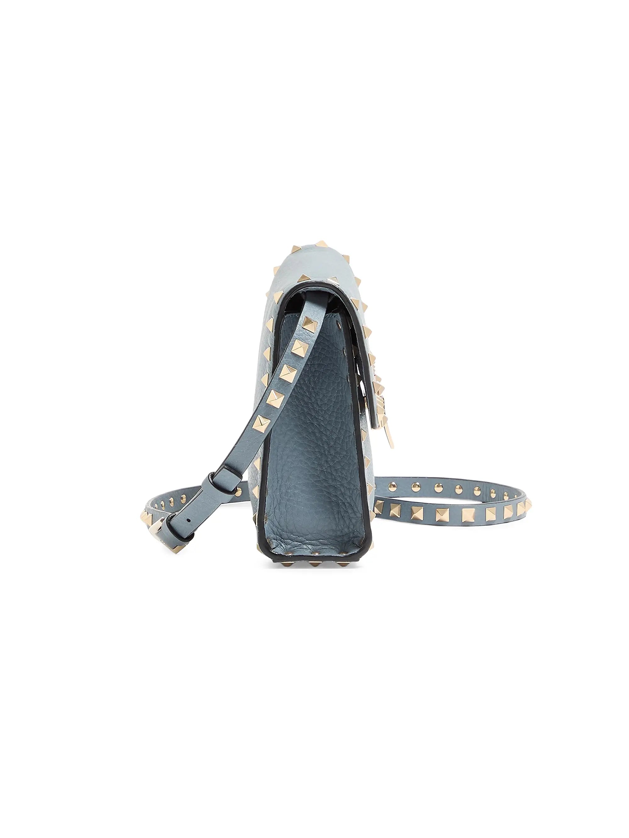 Valentino Garavani Small Rockstud Grainy Calfskin Crossbody Bag