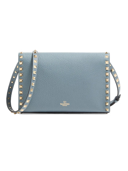 Valentino Garavani Small Rockstud Grainy Calfskin Crossbody Bag
