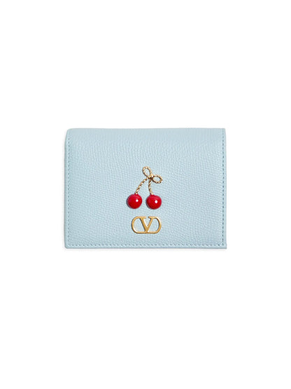 Valentino Garavani Cherryfic Wallet in Grainy Calfskin