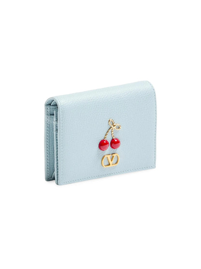 Valentino Garavani Cherryfic Wallet in Grainy Calfskin