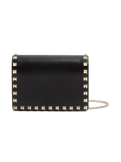 Valentino Garavani Rockstud Calfskin Chain Pouch