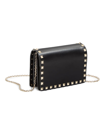 Valentino Garavani Rockstud Calfskin Chain Pouch