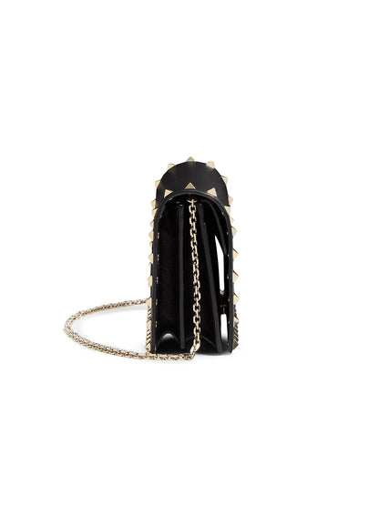 Valentino Garavani Rockstud Calfskin Chain Pouch