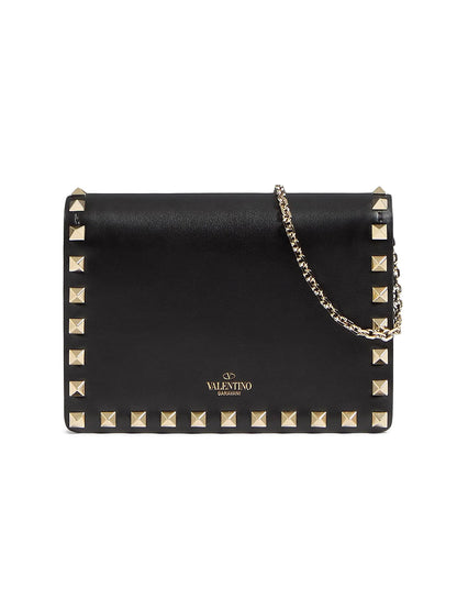 Valentino Garavani Rockstud Calfskin Chain Pouch