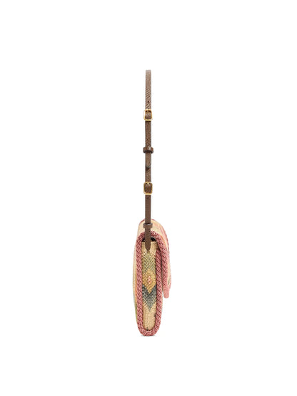 Valentino Garavani DeVain Small Shoulder Bag in Jacquard Apres L'hiver Fabric