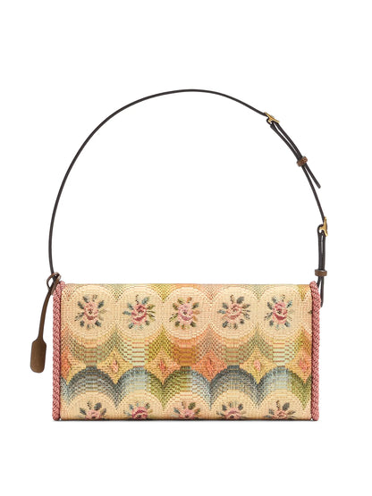 Valentino Garavani DeVain Small Shoulder Bag in Jacquard Apres L'hiver Fabric