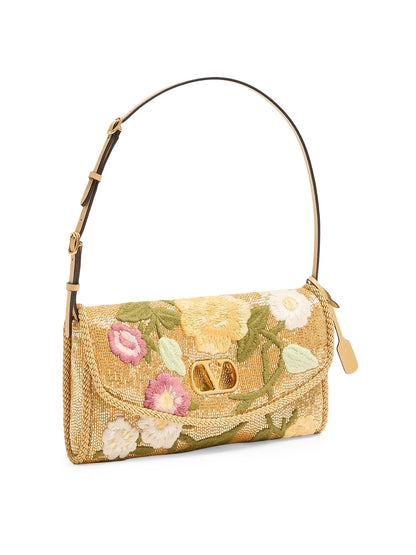 Valentino Garavani DeVain Small Embroidered Shoulder Bag