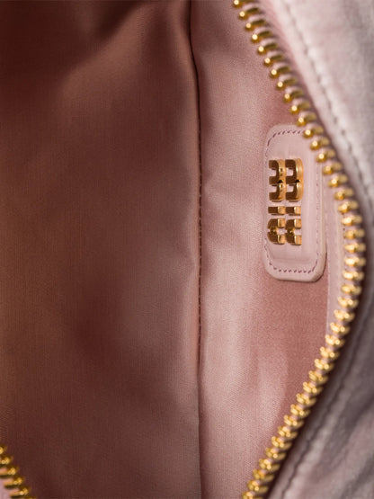 Miu Miu Arcadie Matelassé Velvet Top Handle Bag