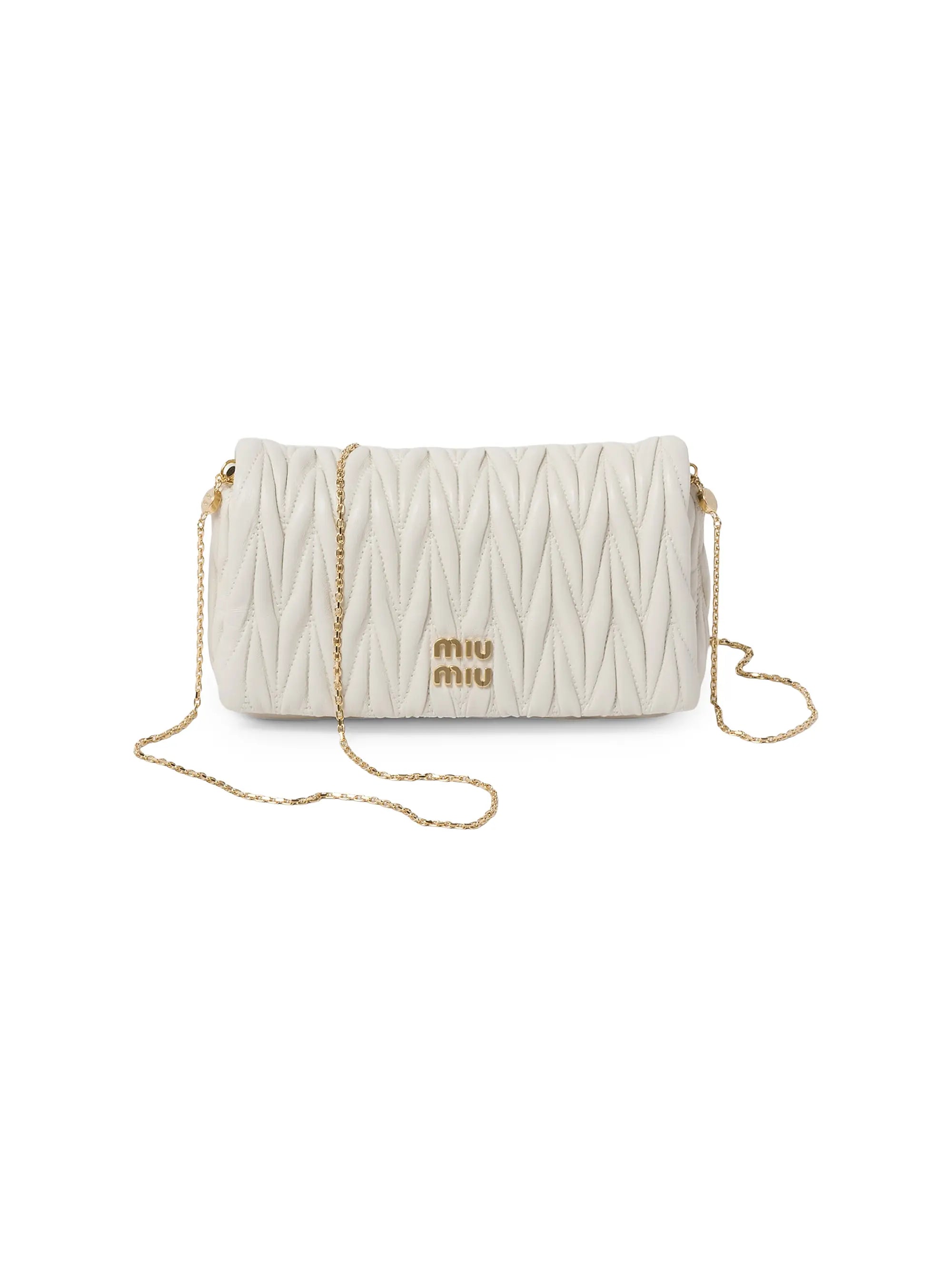 Miu Miu Matelassé Nappa Leather Mini Shoulder Bag