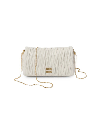 Miu Miu Matelassé Nappa Leather Mini Shoulder Bag
