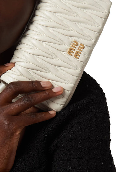 Miu Miu Matelassé Nappa Leather Mini Shoulder Bag