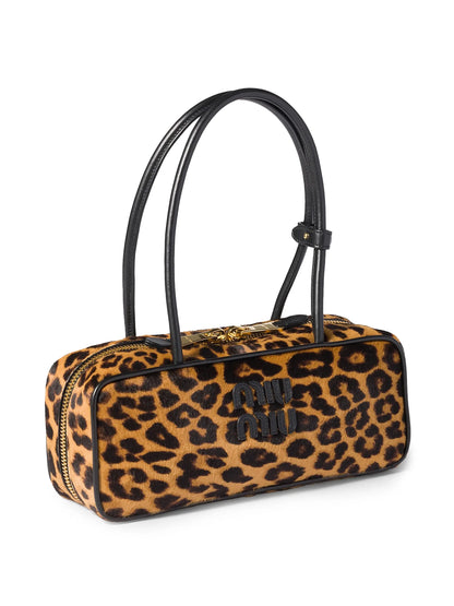 Miu Miu Printed Leather Beau Shoulder Bag