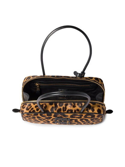 Miu Miu Printed Leather Beau Shoulder Bag