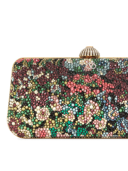 Valentino Garavani Carry Secrets Minaudiere Clutch with Apres L'hiver Rhinestone Motif