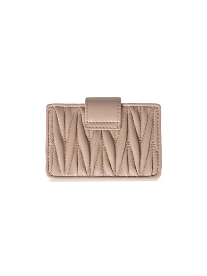Miu Miu Matelassé Nappa Leather Card Holder