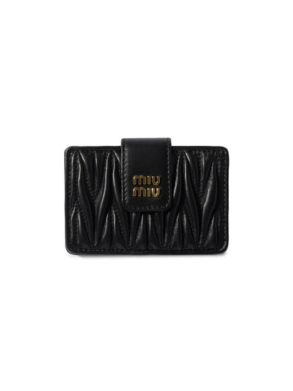 Miu Miu Matelassé Nappa Leather Card Holder