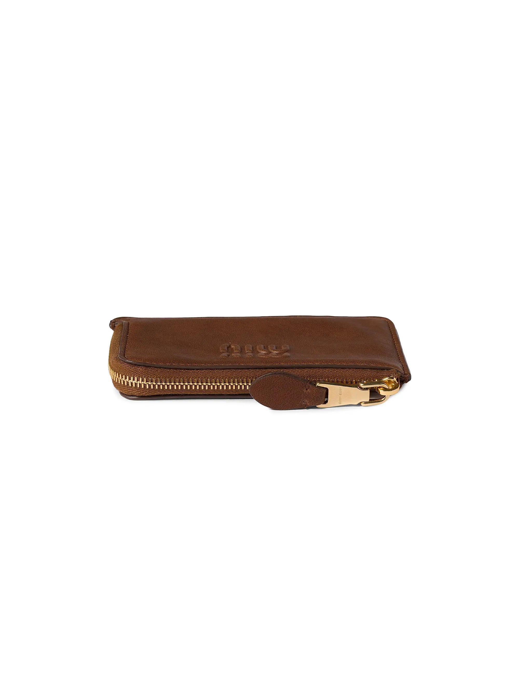 Miu Miu Nappa Leather Envelope Card Holder