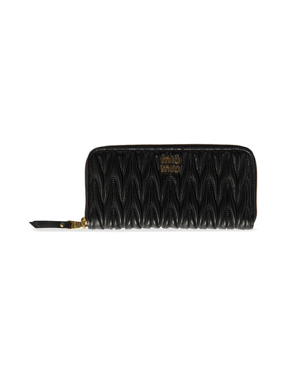 Miu Miu Large Matelassé Nappa Leather Wallet