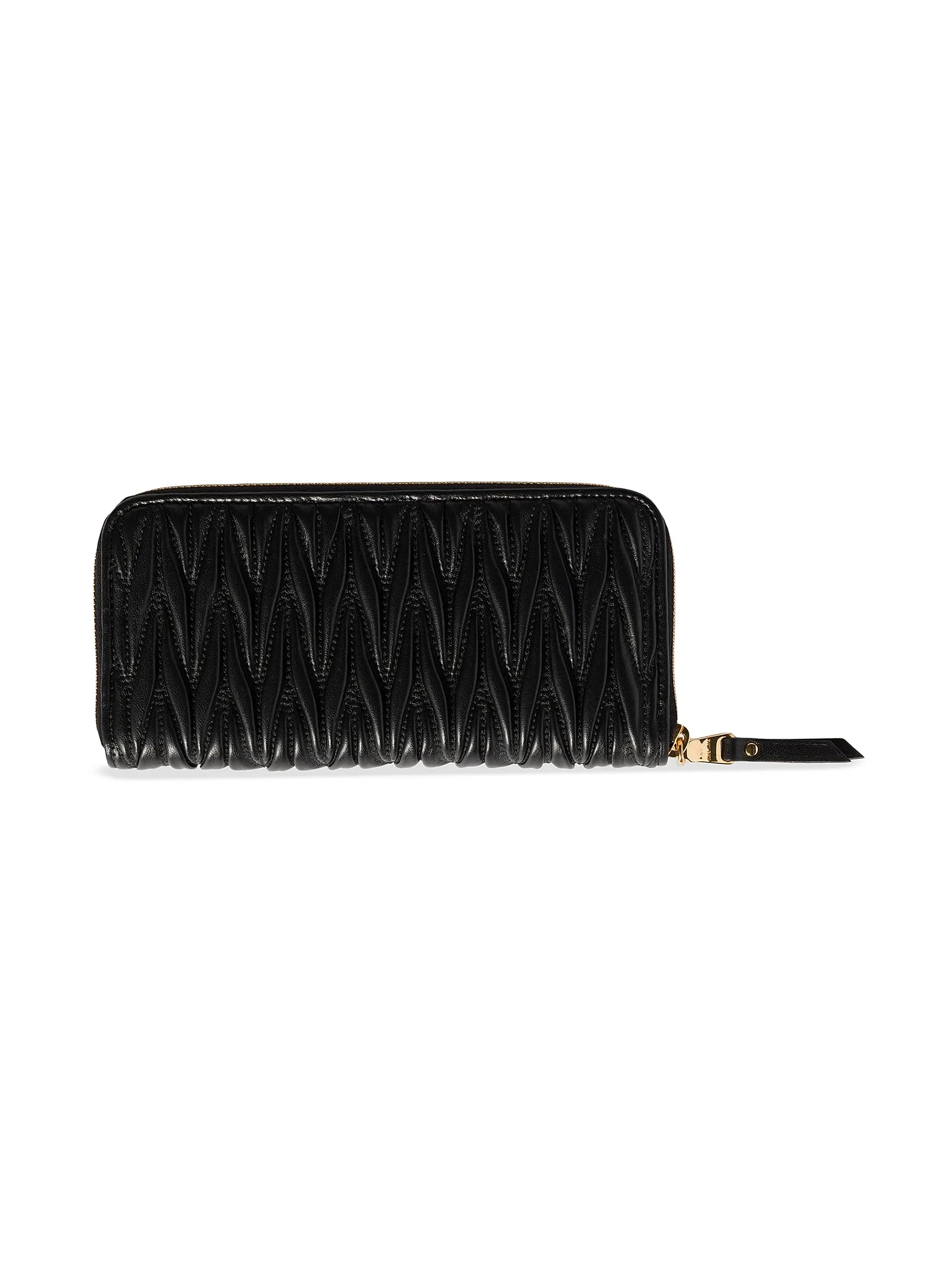 Miu Miu Large Matelassé Nappa Leather Wallet