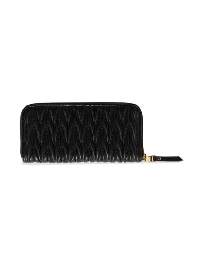 Miu Miu Large Matelassé Nappa Leather Wallet