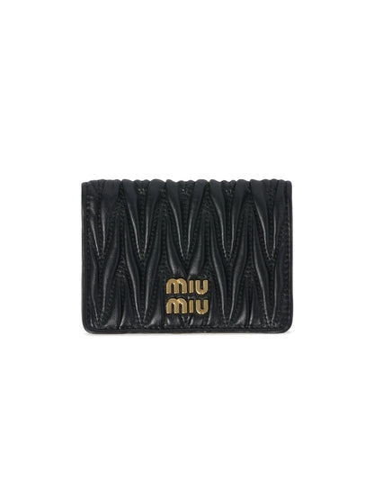 Miu Miu Matelassé Nappa Leather Card Holder