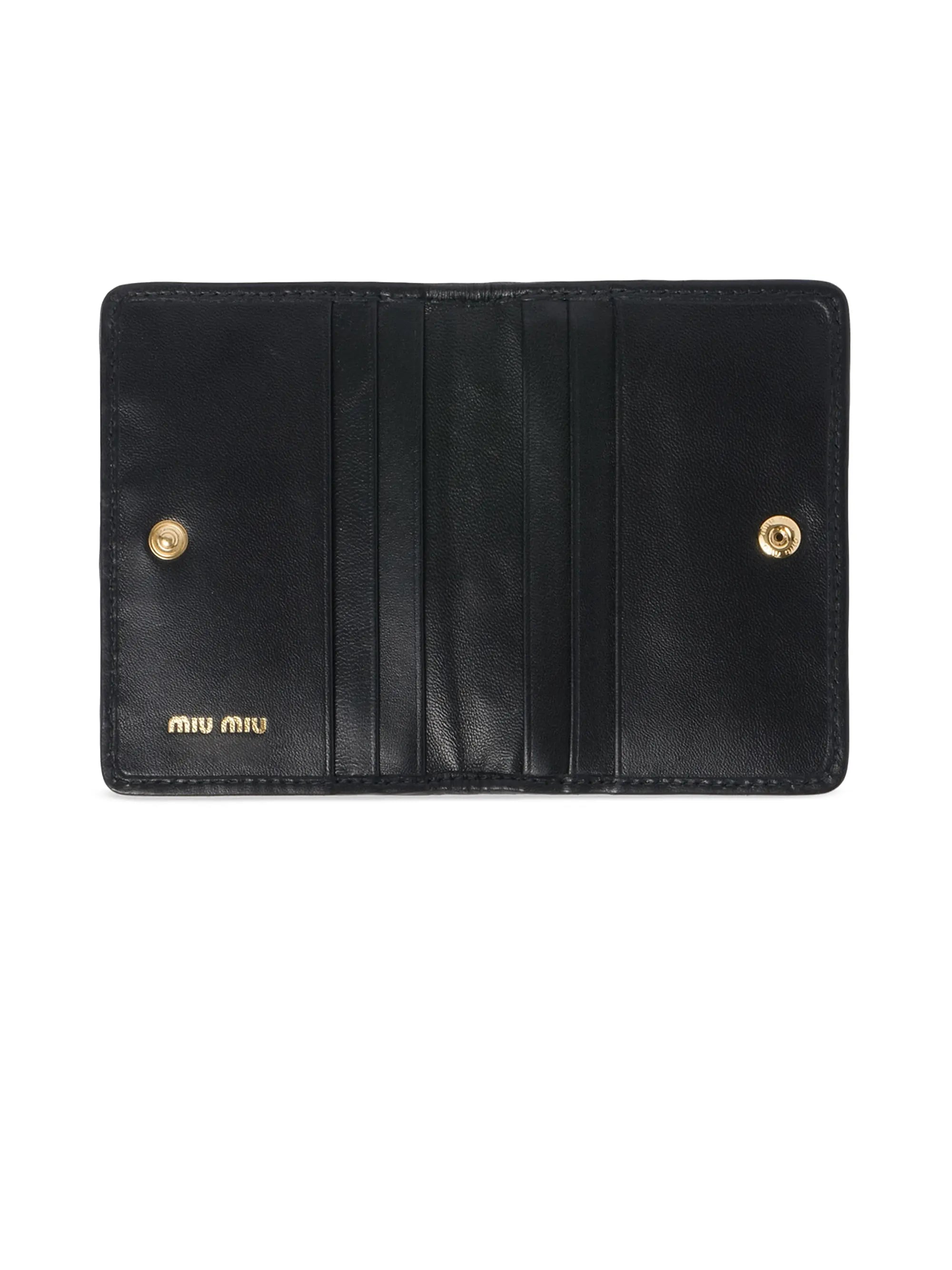 Miu Miu Matelassé Nappa Leather Card Holder