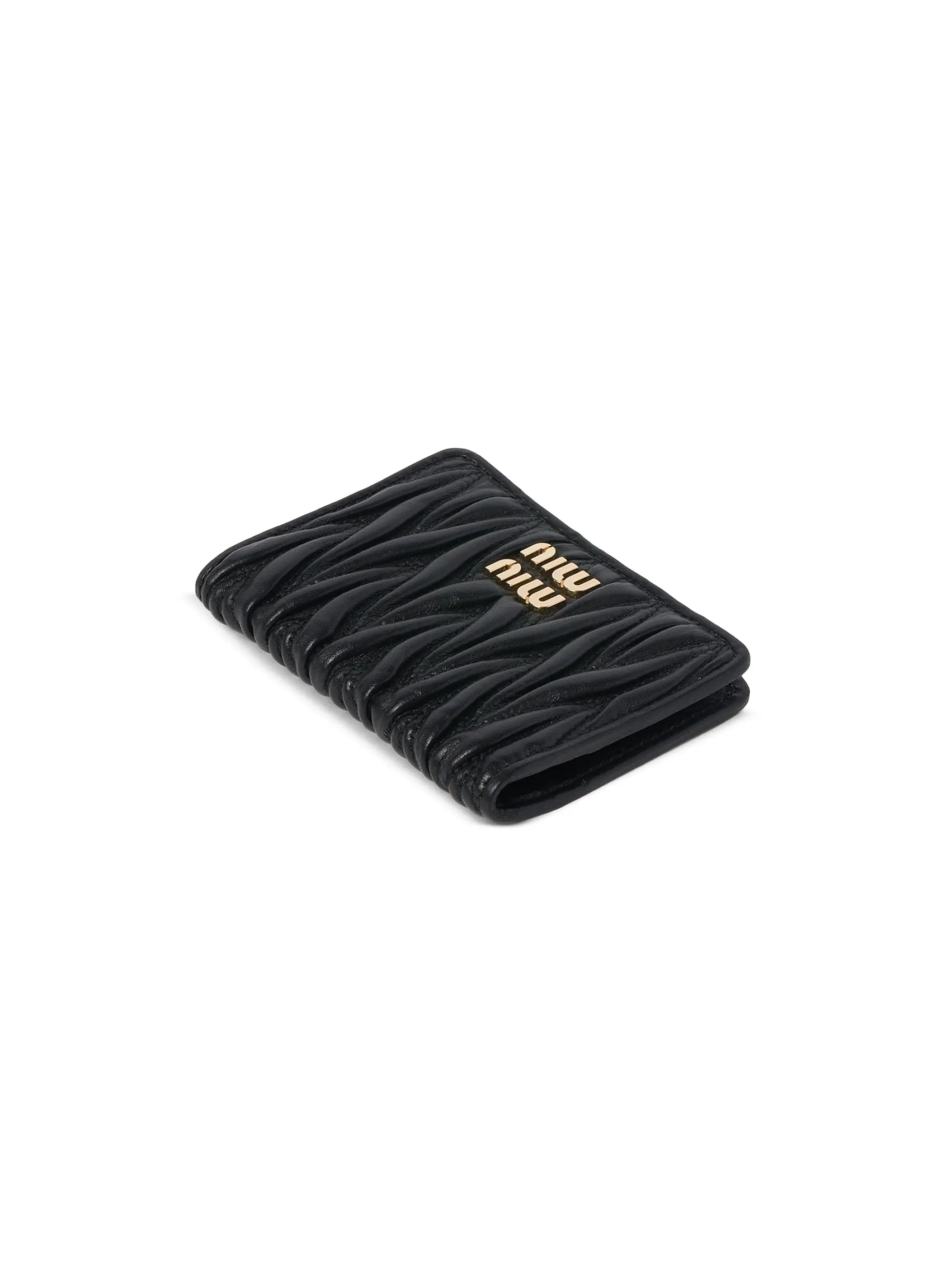 Miu Miu Matelassé Nappa Leather Card Holder