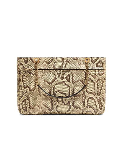 Valentino Garavani Viva Superstar Medium Python Shopping Bag