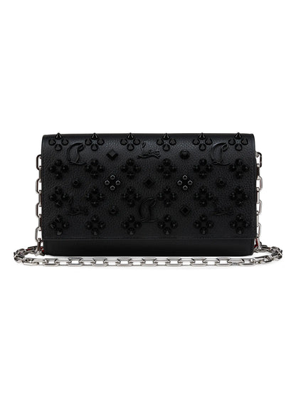 Christian Louboutin Paloma Grained Calf Leather Chain Wallet