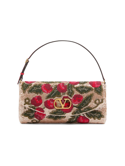 Valentino Garavani Devain Embroidered Small Top Handle Bag