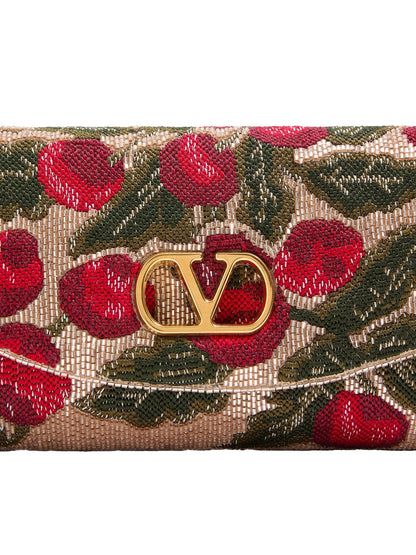 Valentino Garavani Devain Embroidered Small Top Handle Bag