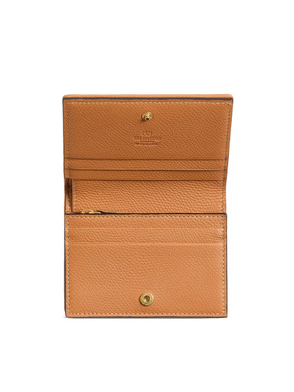 Valentino Garavani Vlogo Signature Cherryfic Jacquard Raffia Wallet