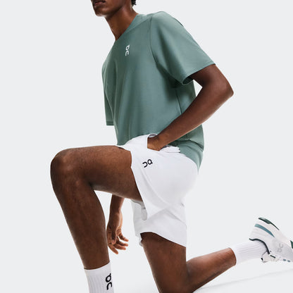 On 5" Court Shorts White