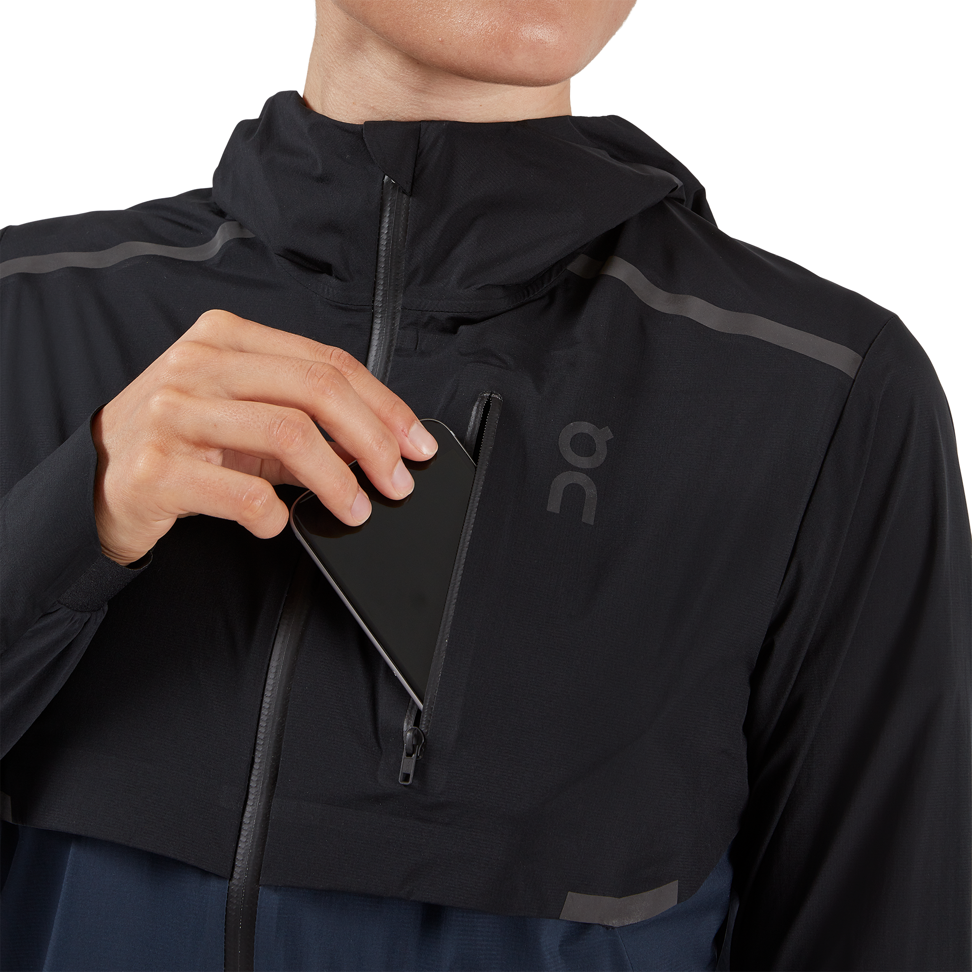 On Weather Jacket Black | Navy (Women'S)