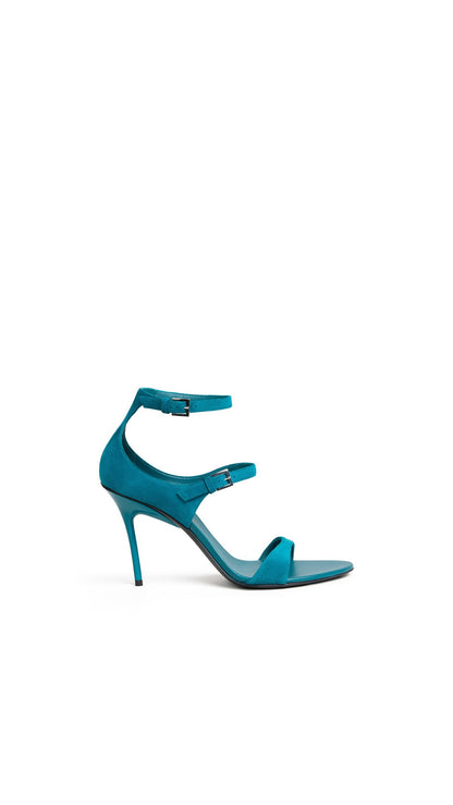 Alaïa Drop Strappy Sandals In Suede
