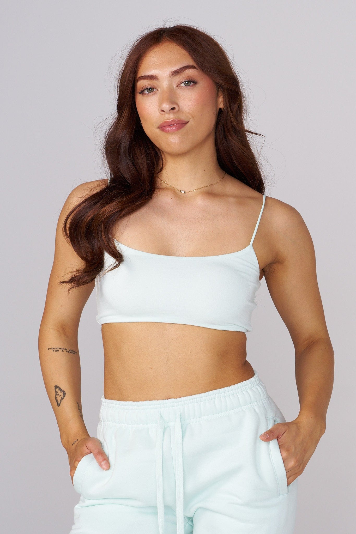 YoungLA W347 Iris Tank Aqua