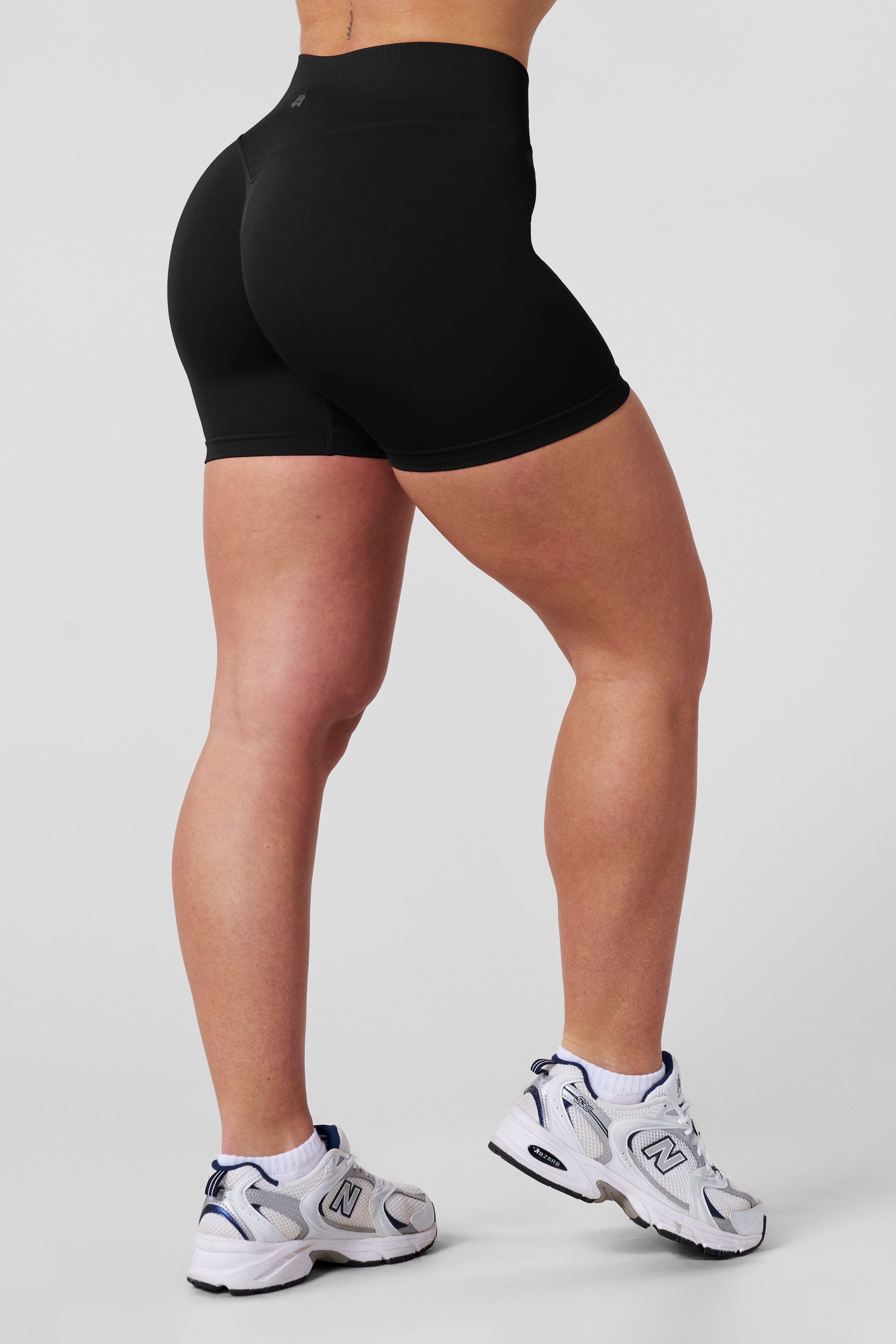 YoungLA W128 Legacy Seamless Shorts Spring 25 Jet Black