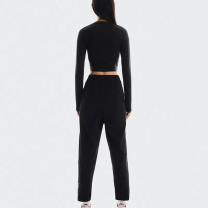 On Studio Long-T Crop Black (Women'S)