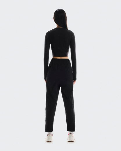 On Studio Long-T Crop Black (Women's)