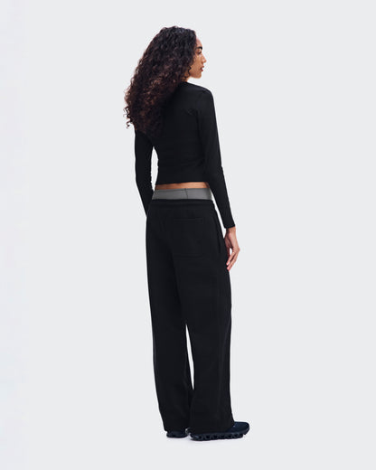 On All-Day Ribbed Long-T Black (Women'S)