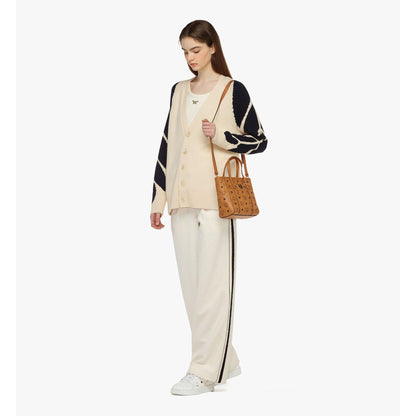 MCM Mini Toni Top-Zip Shopper in Visetos