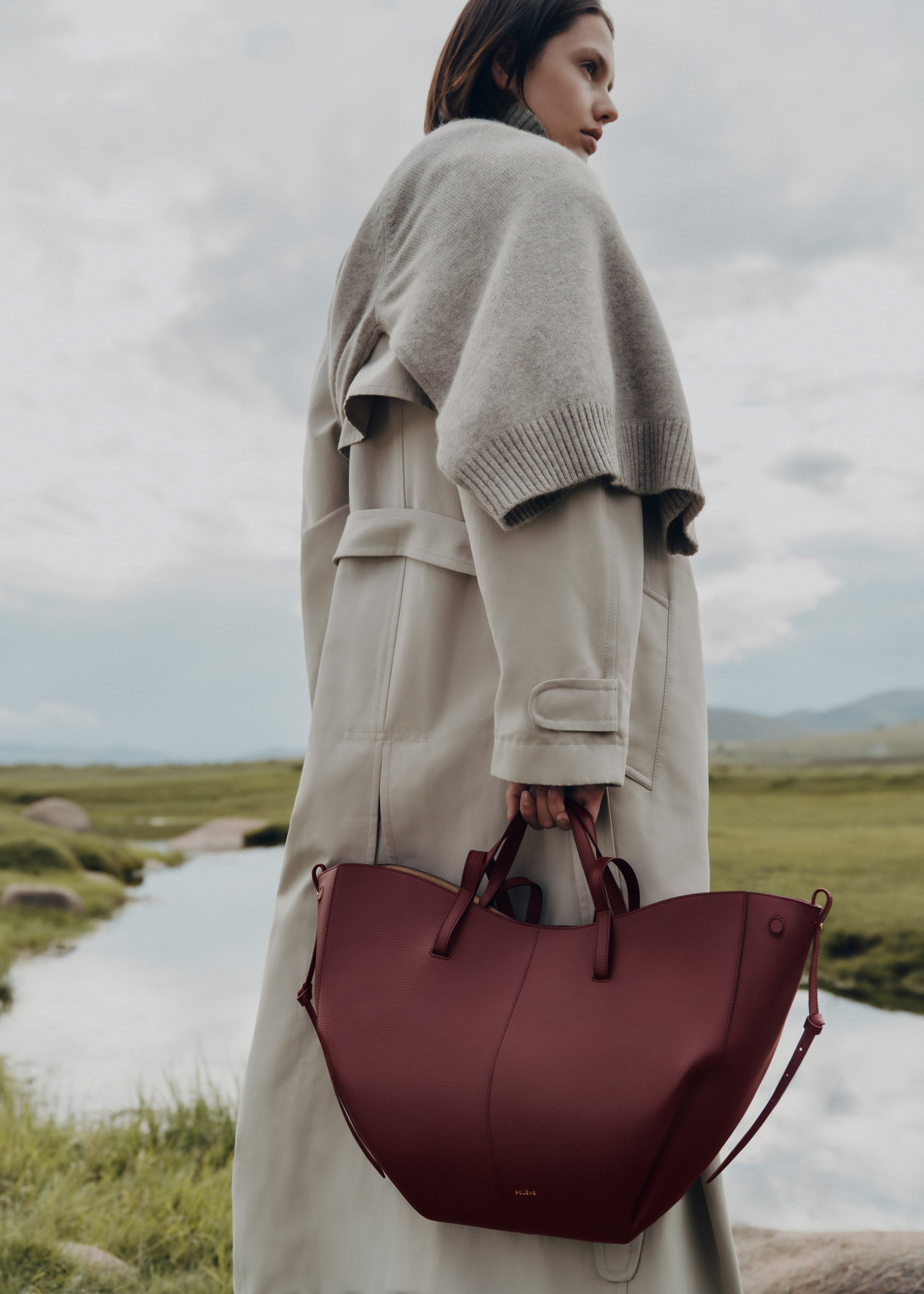 Polene Cyme Textured Black Cherry